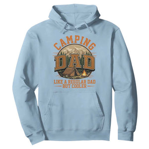 Camping Dad Like A Regular Dad But Cooler Hoodie Funny Fathers Day Gift TS12 Light Blue Print Your Wear