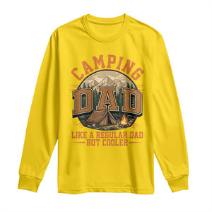 Camping Dad Like A Regular Dad But Cooler Long Sleeve Shirt Funny Fathers Day Gift TS12 Daisy Print Your Wear