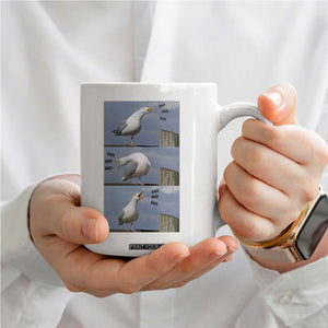 Funny Seagull Papa Coffee Mug Fathers Day Gift Ocean Life Dad Graphic TS12 Print Your Wear