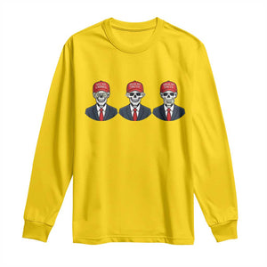 Skeleton See No Crimes Hear No Truth Long Sleeve Shirt Funny Political Satire TS12 Daisy Print Your Wear