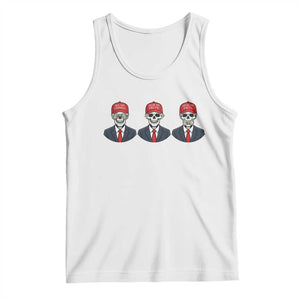 Skeleton See No Crimes Hear No Truth Tank Top Funny Political Satire TS12 White Print Your Wear