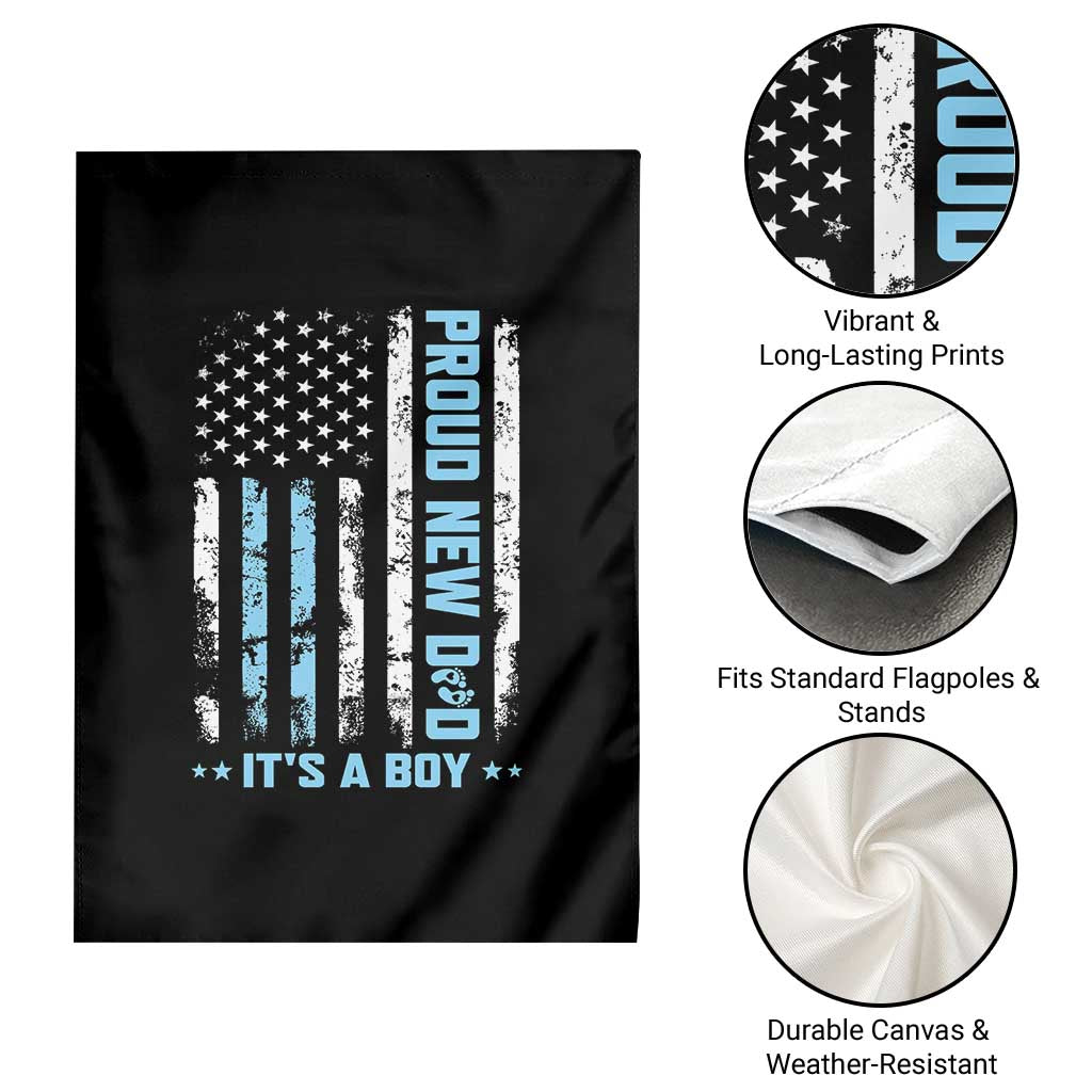 Proud New Dad Its A Boy Garden Flag Patriotic First Fathers Day Gift TS12 Print Your Wear