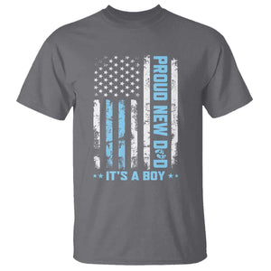 Proud New Dad Its A Boy T Shirt Patriotic First Fathers Day Gift TS12 Charcoal Print Your Wear