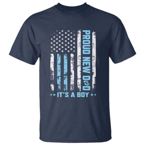 Proud New Dad Its A Boy T Shirt Patriotic First Fathers Day Gift TS12 Navy Print Your Wear