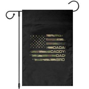 Dada Daddy Dad Bro Camo American Flag Garden Flag Patriotic Fathers Day Gift TS12 Black Print Your Wear