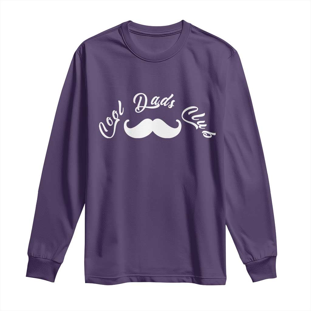 Cool Dad Club Long Sleeve Shirt Coolest Dad Ever Birthday Gift TS12 Purple Print Your Wear