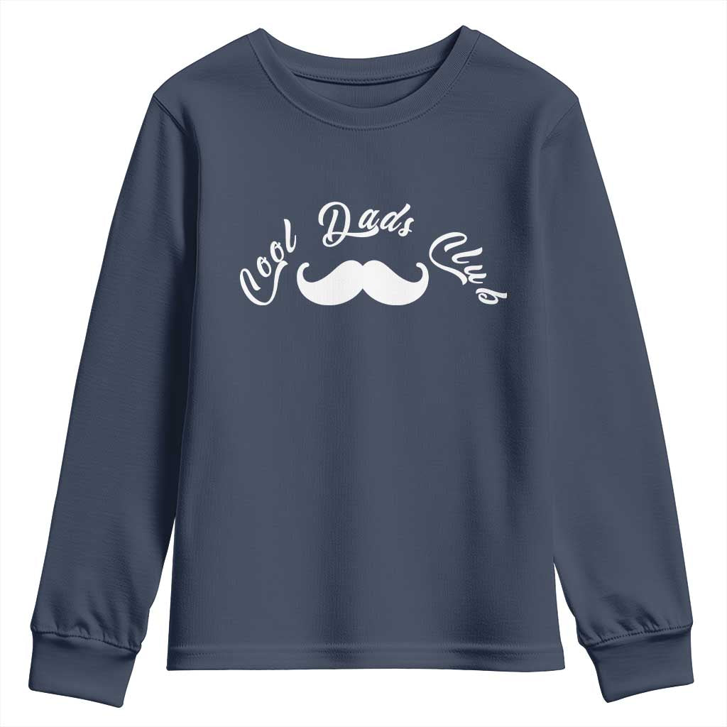 Cool Dad Club Youth Sweatshirt Coolest Dad Ever Birthday Gift TS12 Navy Print Your Wear