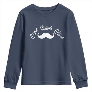 Cool Dad Club Youth Sweatshirt Coolest Dad Ever Birthday Gift TS12 Navy Print Your Wear