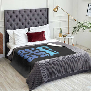 Cool Dads Club Blue Typography Throw Blanket Fathers Day Gift TS12 Print Your Wear