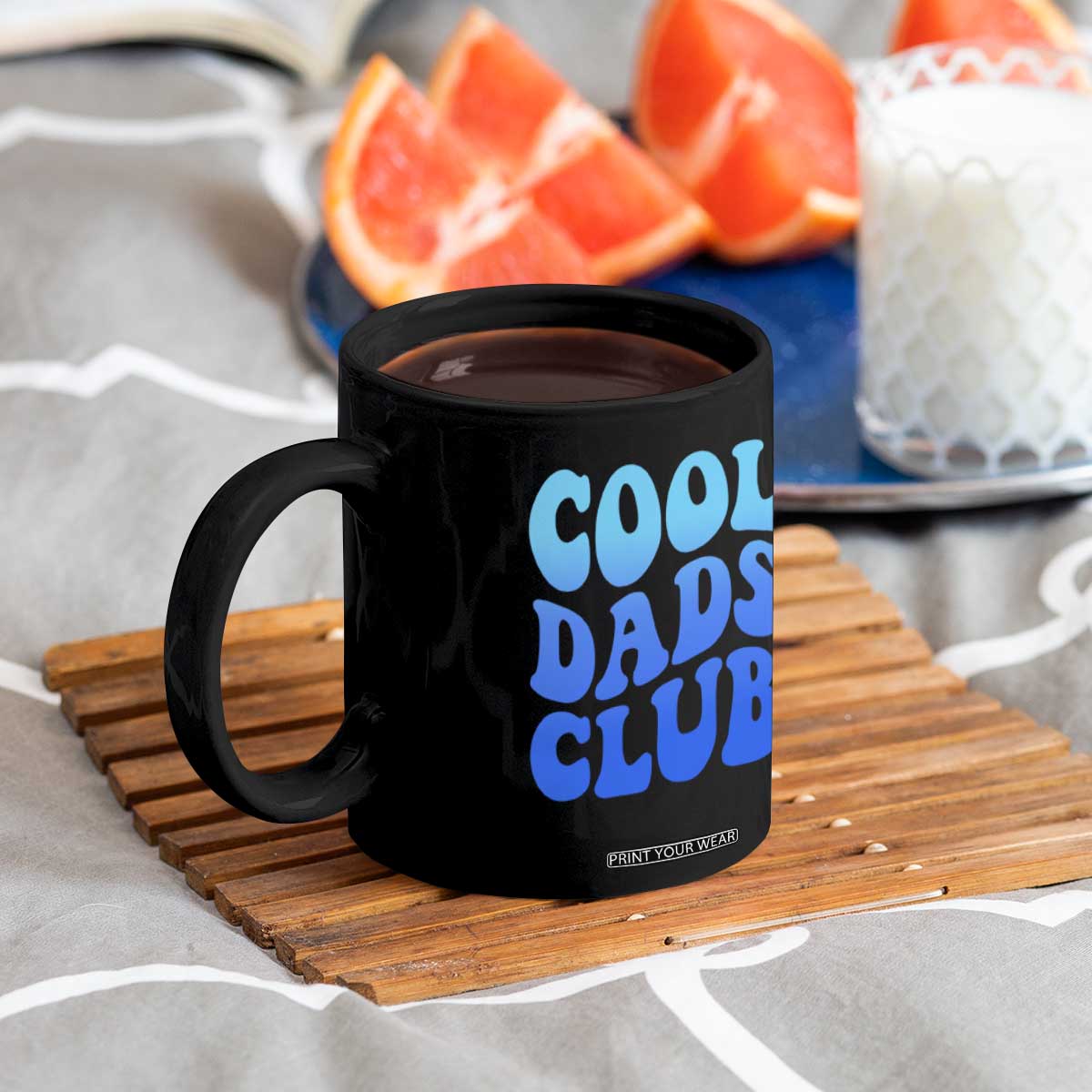 Cool Dads Club Blue Typography Coffee Mug Fathers Day Gift TS12 Print Your Wear