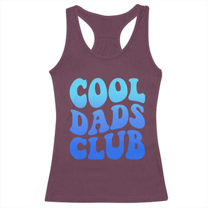 Cool Dads Club Blue Typography Racerback Tank Top Fathers Day Gift TS12 Maroon Print Your Wear