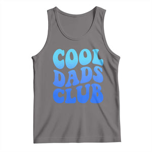 Cool Dads Club Blue Typography Tank Top Fathers Day Gift TS12 Deep Heather Print Your Wear