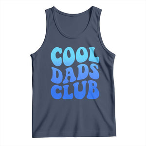 Cool Dads Club Blue Typography Tank Top Fathers Day Gift TS12 Navy Print Your Wear