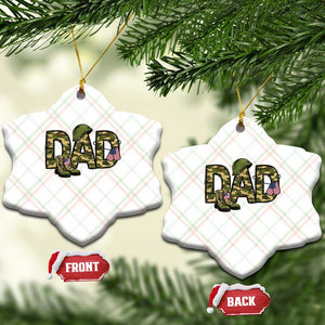 Proud Army Dad USA Flag Camo Ceramic Ornament Fathers Day Gift TS12 Print Your Wear