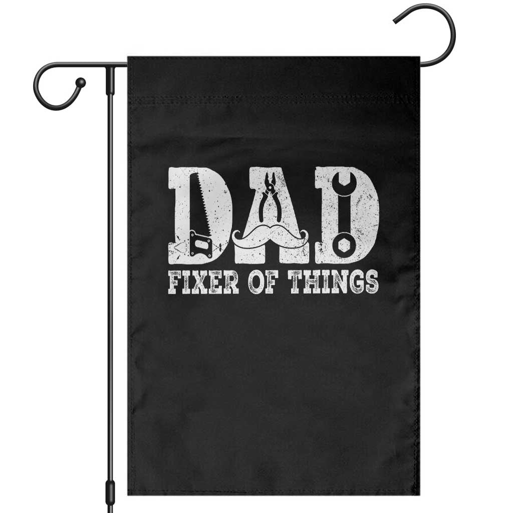 Handyman Dad Fixer Of Everything Garden Flag Funny Garage Papa TS12 Black Print Your Wear