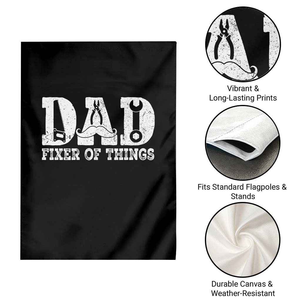 Handyman Dad Fixer Of Everything Garden Flag Funny Garage Papa TS12 Print Your Wear