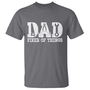 Handyman Dad Fixer Of Everything T Shirt Funny Garage Papa TS12 Charcoal Print Your Wear