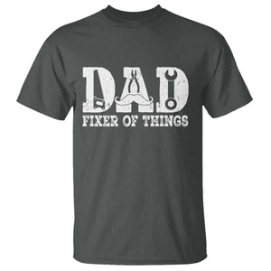 Handyman Dad Fixer Of Everything T Shirt Funny Garage Papa TS12 Dark Heather Print Your Wear