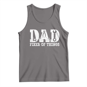 Handyman Dad Fixer Of Everything Tank Top Funny Garage Papa TS12 Deep Heather Print Your Wear