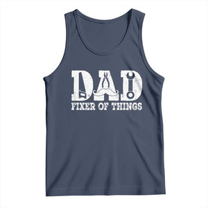 Handyman Dad Fixer Of Everything Tank Top Funny Garage Papa TS12 Navy Print Your Wear
