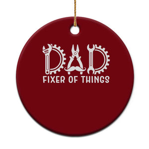 Dad Fixer Of Everything Garage Life Ceramic Ornament Auto Mechanic Fathers Day Gift TS12 1pc Red Print Your Wear