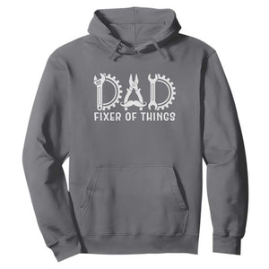 Dad Fixer Of Everything Garage Life Hoodie Auto Mechanic Fathers Day Gift TS12 Charcoal Print Your Wear