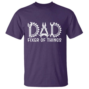 Dad Fixer Of Everything Garage Life T Shirt Auto Mechanic Fathers Day Gift TS12 Purple Print Your Wear