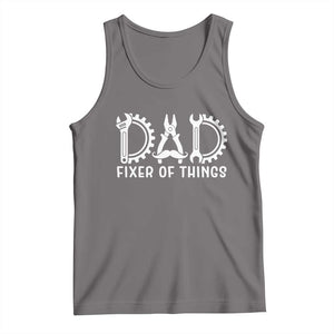 Dad Fixer Of Everything Garage Life Tank Top Auto Mechanic Fathers Day Gift TS12 Deep Heather Print Your Wear