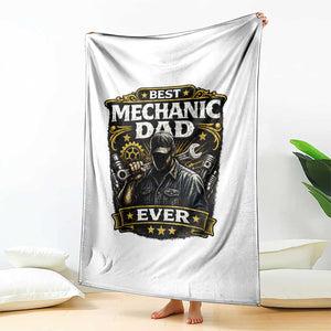 Best Mechanic Dad Ever Throw Blanket Auto Repair Fathers Day Graphic TS12 Print Your Wear