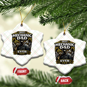 Best Mechanic Dad Ever Ceramic Ornament Auto Repair Fathers Day Graphic TS12 Print Your Wear