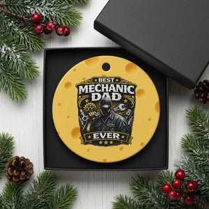 Best Mechanic Dad Ever Ceramic Ornament Auto Repair Fathers Day Graphic TS12 1pc Yellow Cheese Print Your Wear