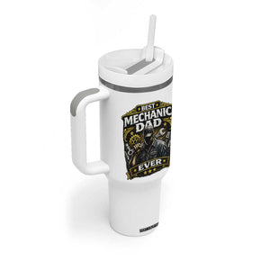 Best Mechanic Dad Ever Tumbler With Handle Auto Repair Fathers Day Graphic TS12 Print Your Wear