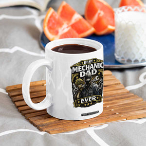 Best Mechanic Dad Ever Coffee Mug Auto Repair Fathers Day Graphic TS12 Print Your Wear