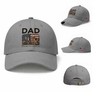 Mechanic Dad American Flag Baseball Cap If He Cant Fix It No One Can TS12 Baseball Cap Universal Fit Sport Gray Print Your Wear
