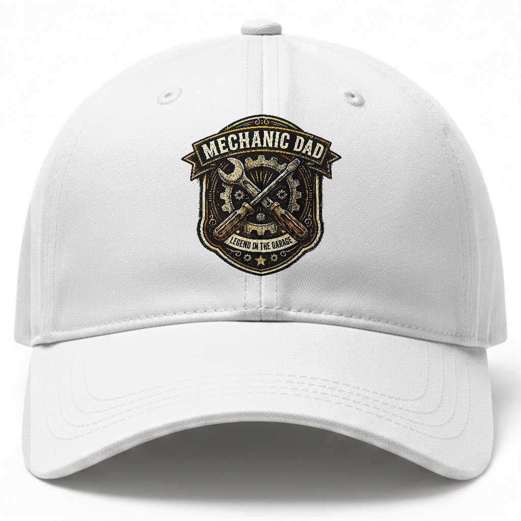 Mechanic Dad Legend In The Garage Baseball Cap Funny Auto Repair Fathers Day Gift TS12 Print Your Wear