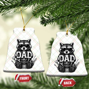 Funny Raccoon Dad Mechanic Ceramic Ornament Trash Panda Fathers Day Gift TS12 Print Your Wear