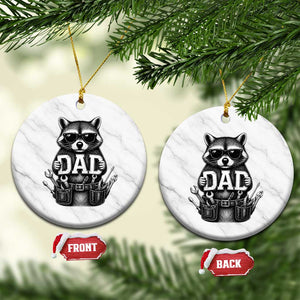 Funny Raccoon Dad Mechanic Ceramic Ornament Trash Panda Fathers Day Gift TS12 1pc White Marble Print Your Wear