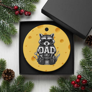 Funny Raccoon Dad Mechanic Ceramic Ornament Trash Panda Fathers Day Gift TS12 1pc Yellow Cheese Print Your Wear