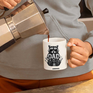 Funny Raccoon Dad Mechanic Coffee Mug Trash Panda Fathers Day Gift TS12 Print Your Wear