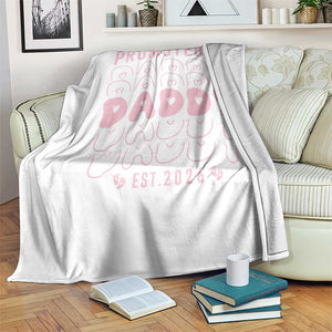 Promoted To Daddy 2026 New Girl Dad Throw Blanket First Time Fathers Day Gift TS12 Print Your Wear