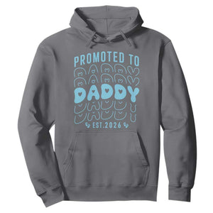 Promoted To Daddy 2026 New Boy Dad Hoodie First Time Fathers Day Gift TS12 Charcoal Print Your Wear