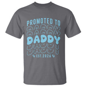 Promoted To Daddy 2026 New Boy Dad T Shirt First Time Fathers Day Gift TS12 Charcoal Print Your Wear