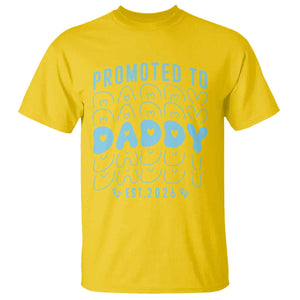 Promoted To Daddy 2026 New Boy Dad T Shirt First Time Fathers Day Gift TS12 Daisy Print Your Wear