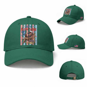 Funny Patriotic Highland Cow Baseball Cap 4th Of July Fireworks Celebration TS12 Baseball Cap Universal Fit Irish Green Print Your Wear