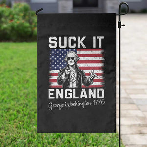 Funny 4th Of July George Washington Garden Flag Suck It England TS12 Print Your Wear