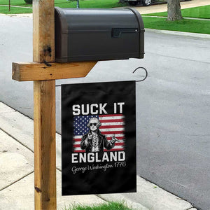 Funny 4th Of July George Washington Garden Flag Suck It England TS12 Print Your Wear