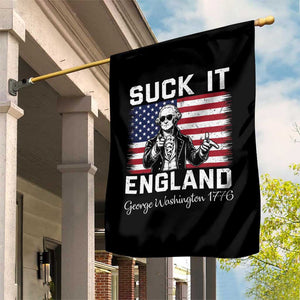 Funny 4th Of July George Washington Garden Flag Suck It England TS12 Print Your Wear