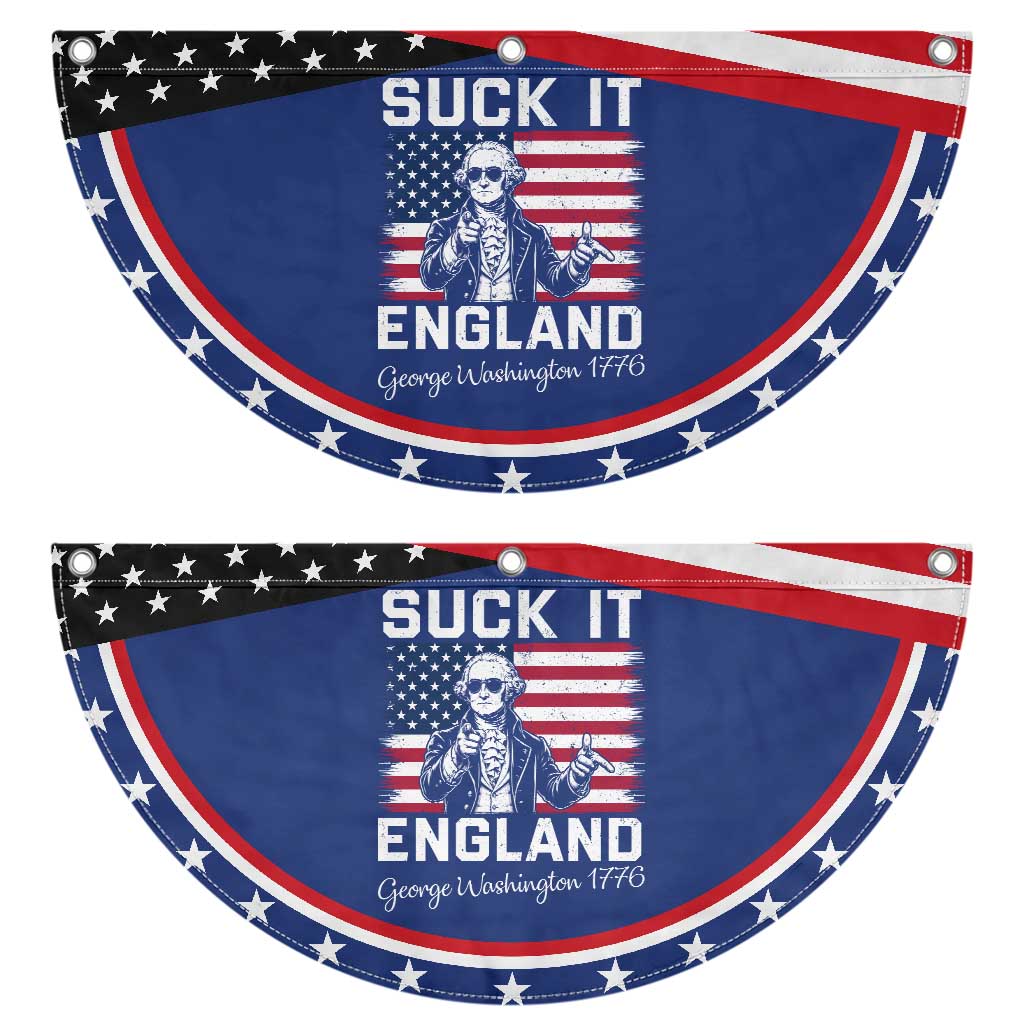 Funny 4th Of July George Washington Patriotic Fan Flag Suck It England TS12 2pcs pack Classic Navy Print Your Wear