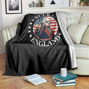 Funny George Washington Revolutionary War Throw Blanket Suck It England TS12 Print Your Wear