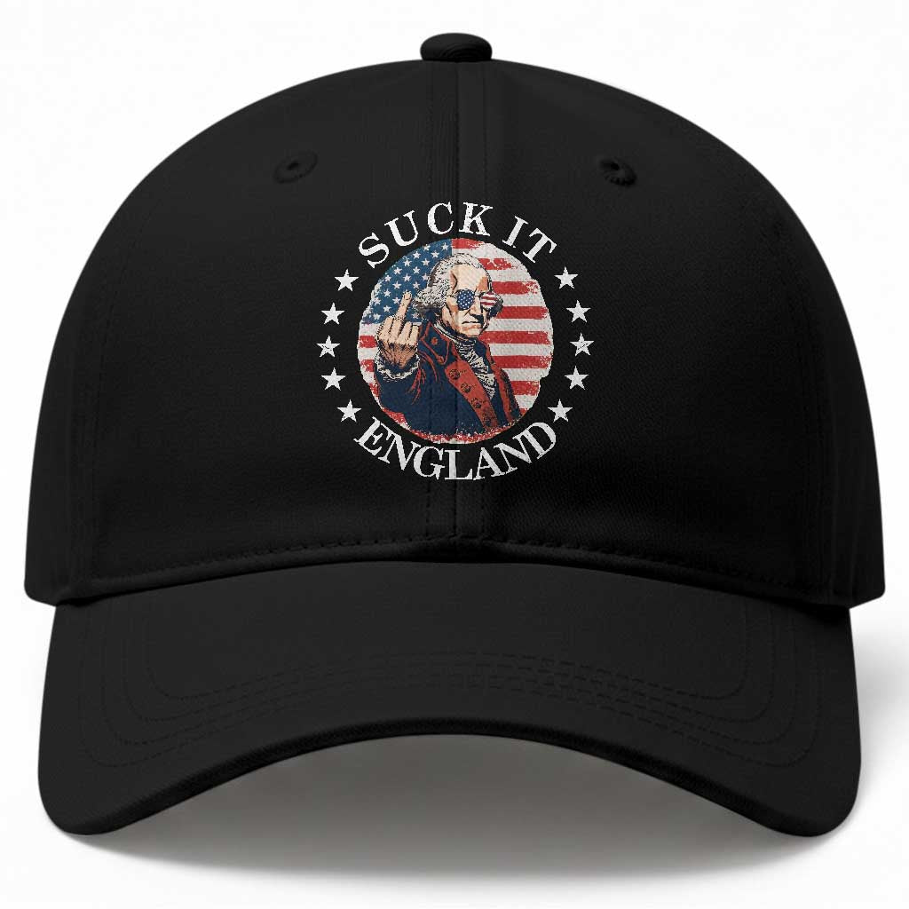 Funny George Washington Revolutionary War Baseball Cap Suck It England TS12 Print Your Wear